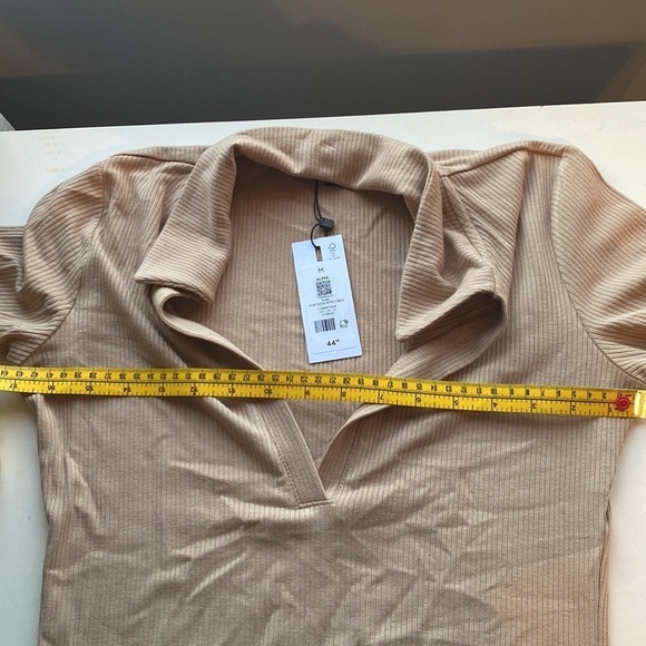 Dynamite tan ribbed polo dress, size M - Picture 5 of 5